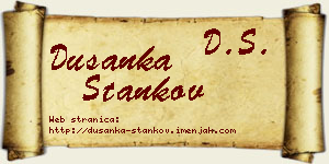 Dušanka Stankov vizit kartica